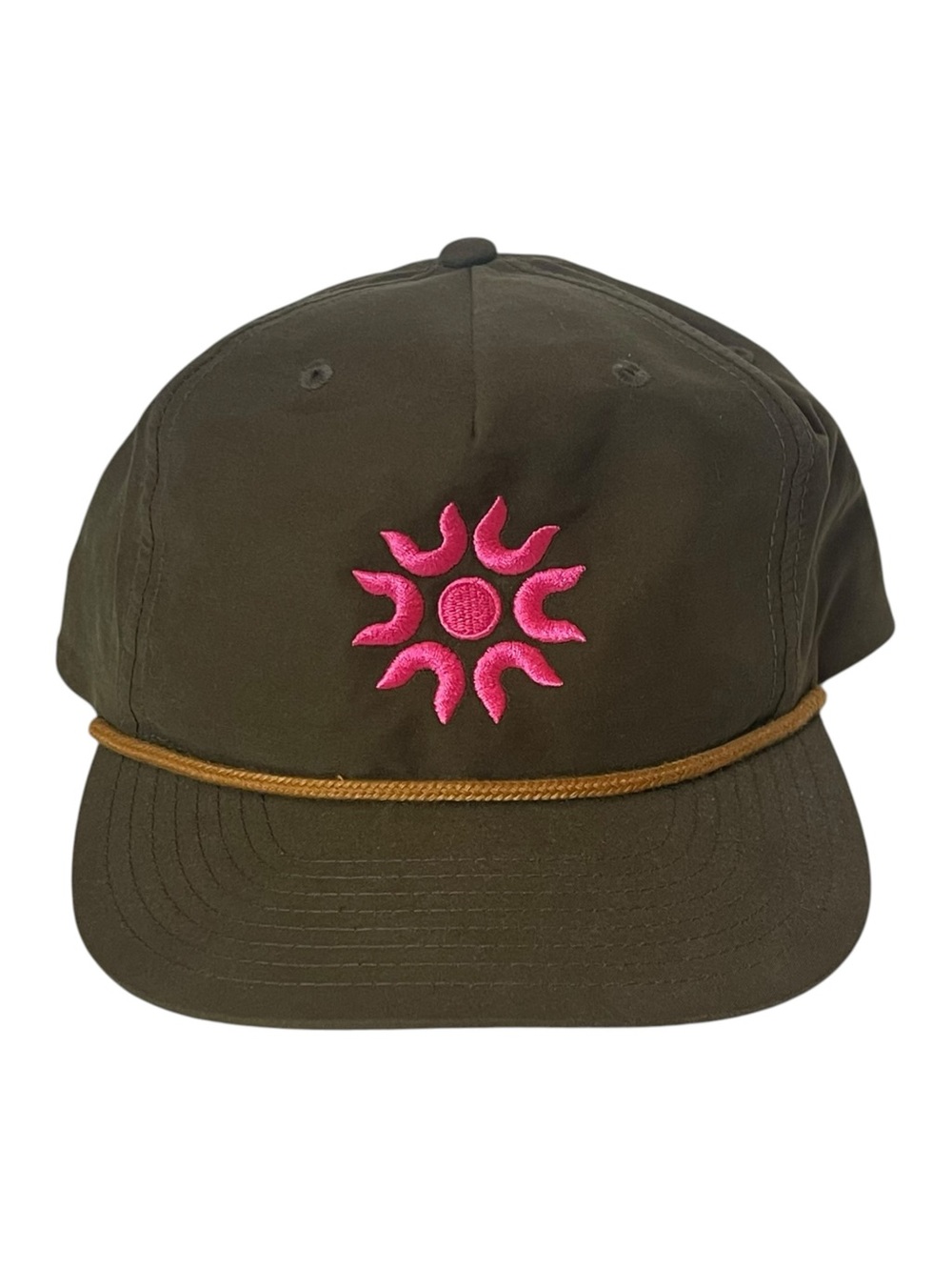 Heathlander Golf Rope Hat Cap Unisex Green Adjustable Embroidered Logo Snapback